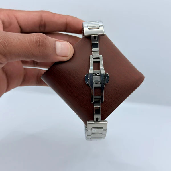 Patek philip silver with black dial