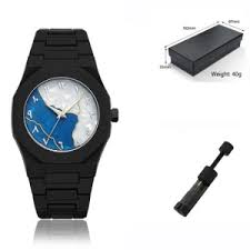 Black Arabic Aura Blue Mabel Dial ( Fabric Material )