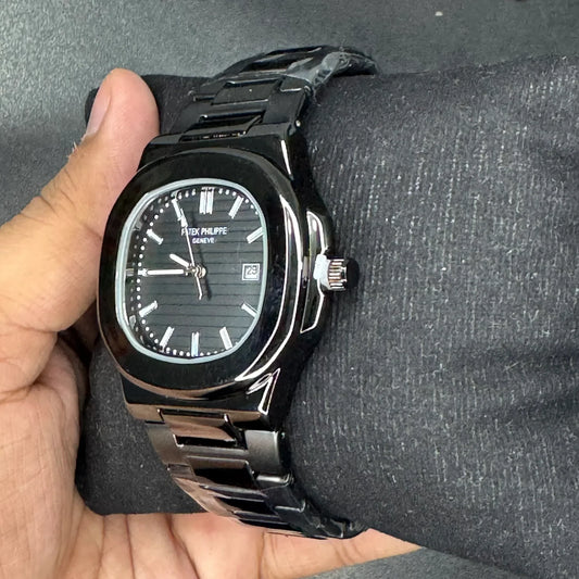 Patek philip black with black dial
